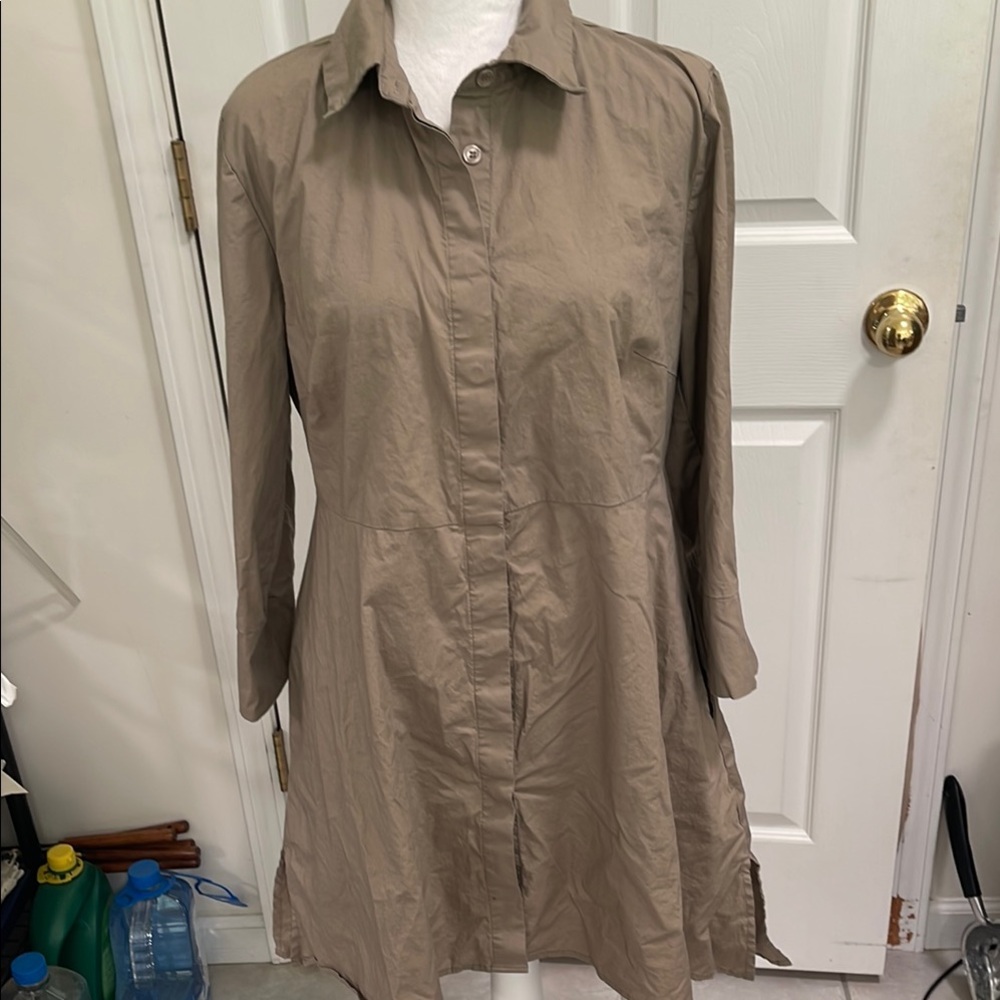 dennis BY dennis basso NWOT TUNIC LENGTH FLARED TOP SIZE M